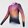 gradient color cycling long jersey